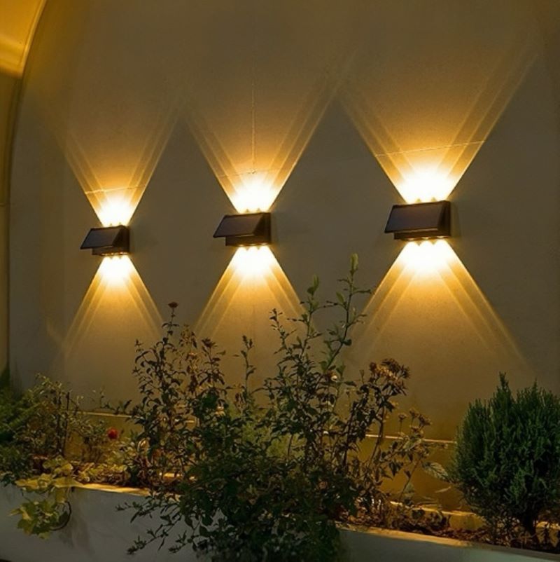 Solar Wall Light & Wall Washer (Set of 2)