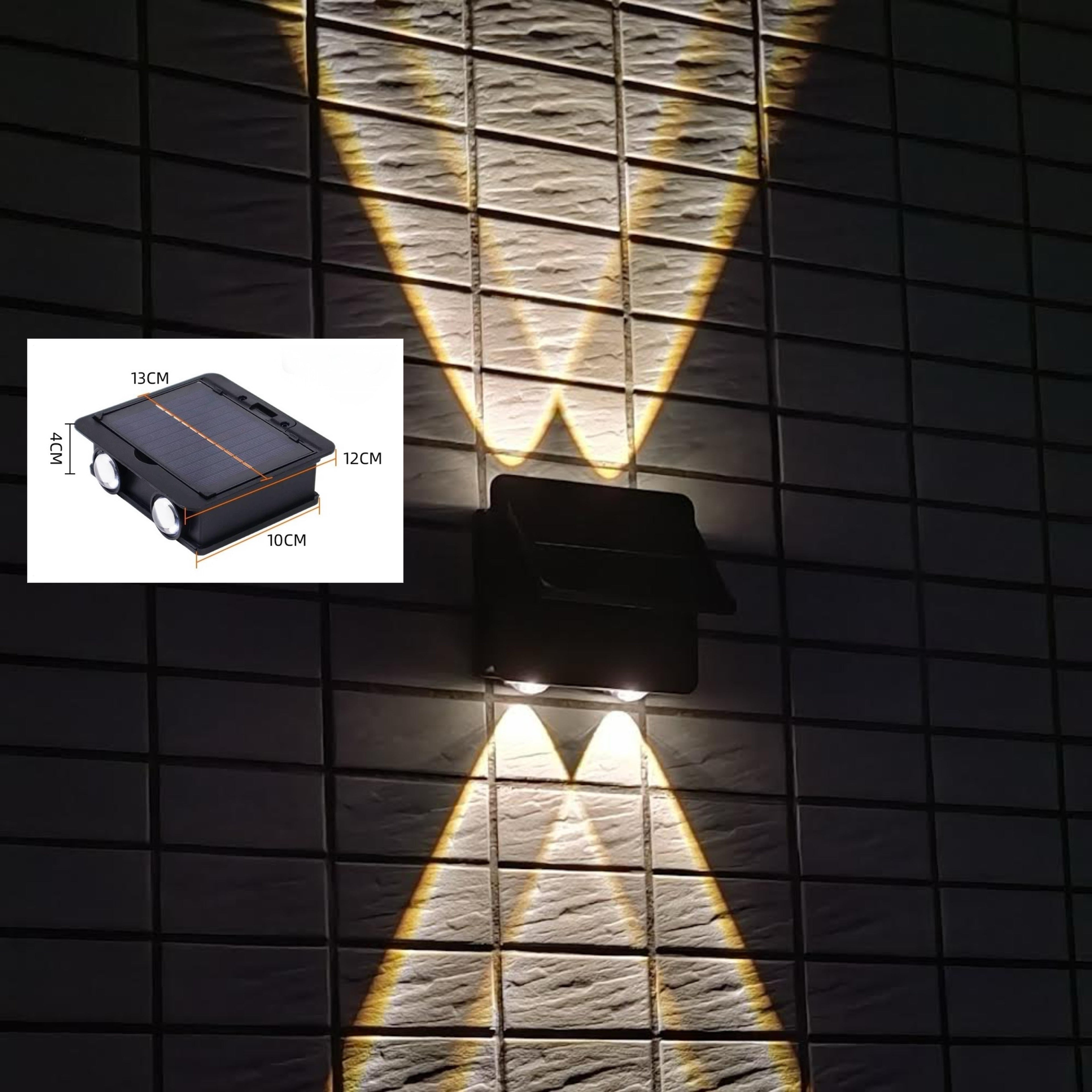 Solar Wall Light & Wall Washer (Set of 2)