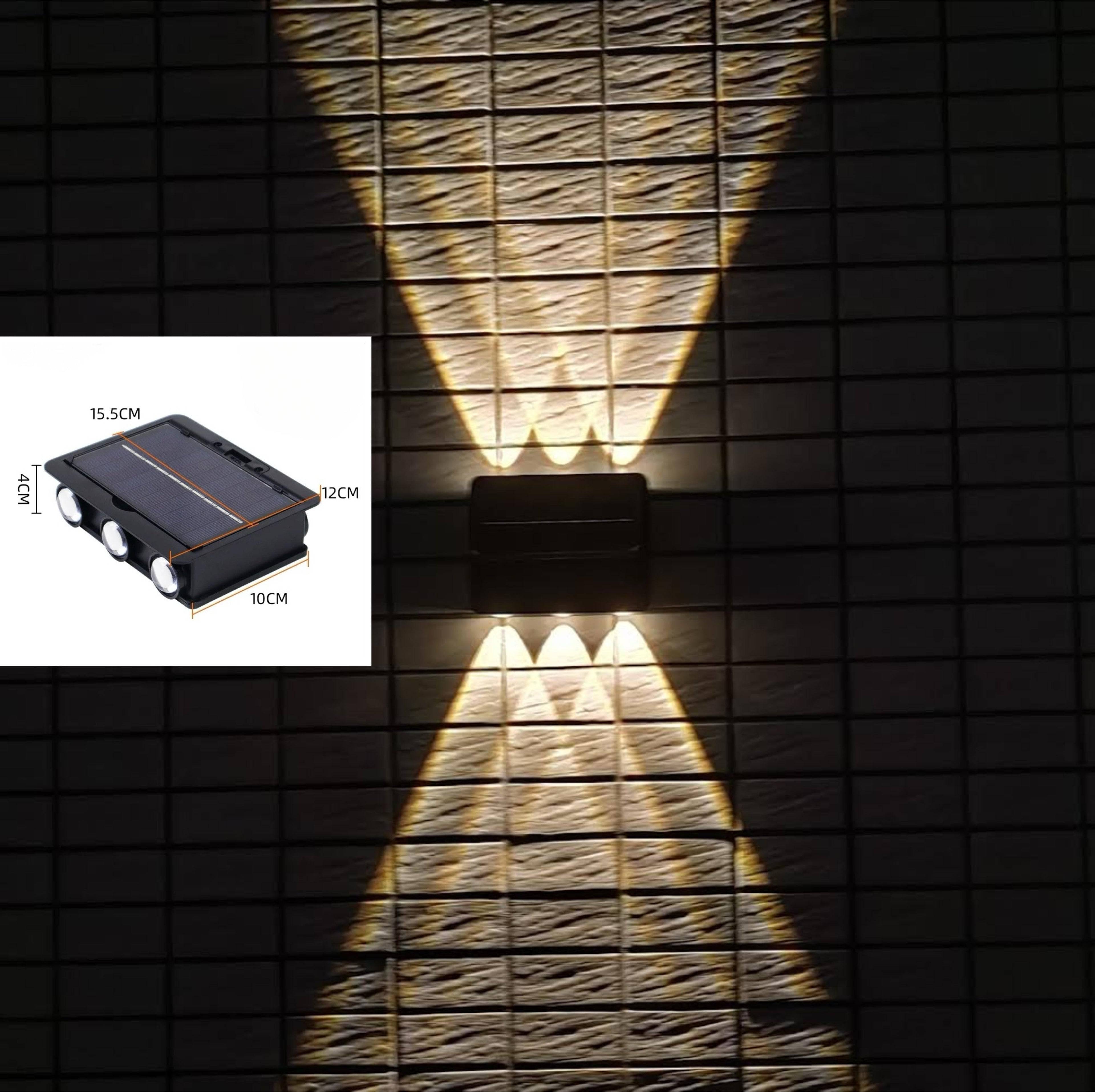 Solar Wall Light & Wall Washer (Set of 2)