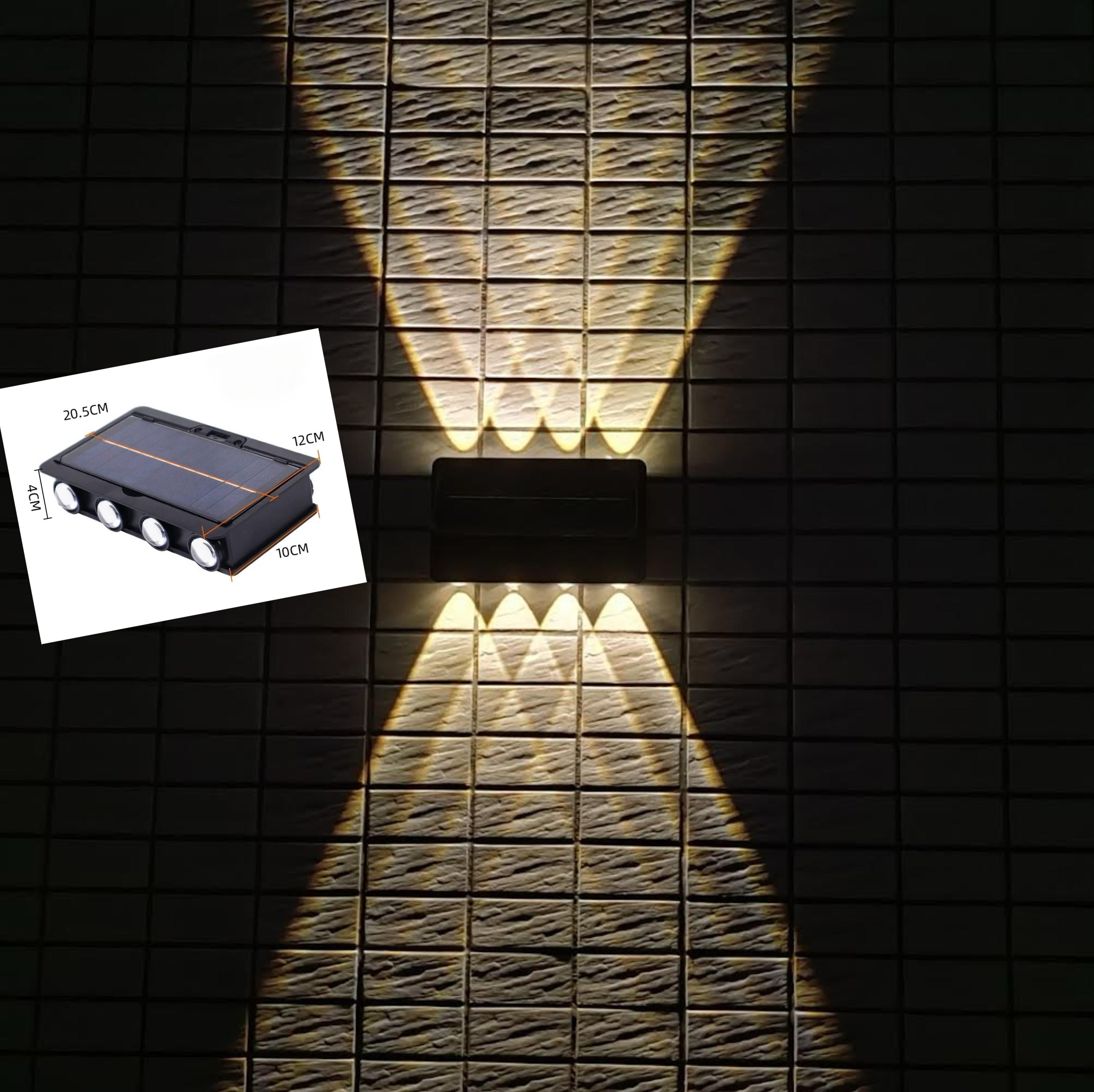 Solar Wall Light & Wall Washer (Set of 2)