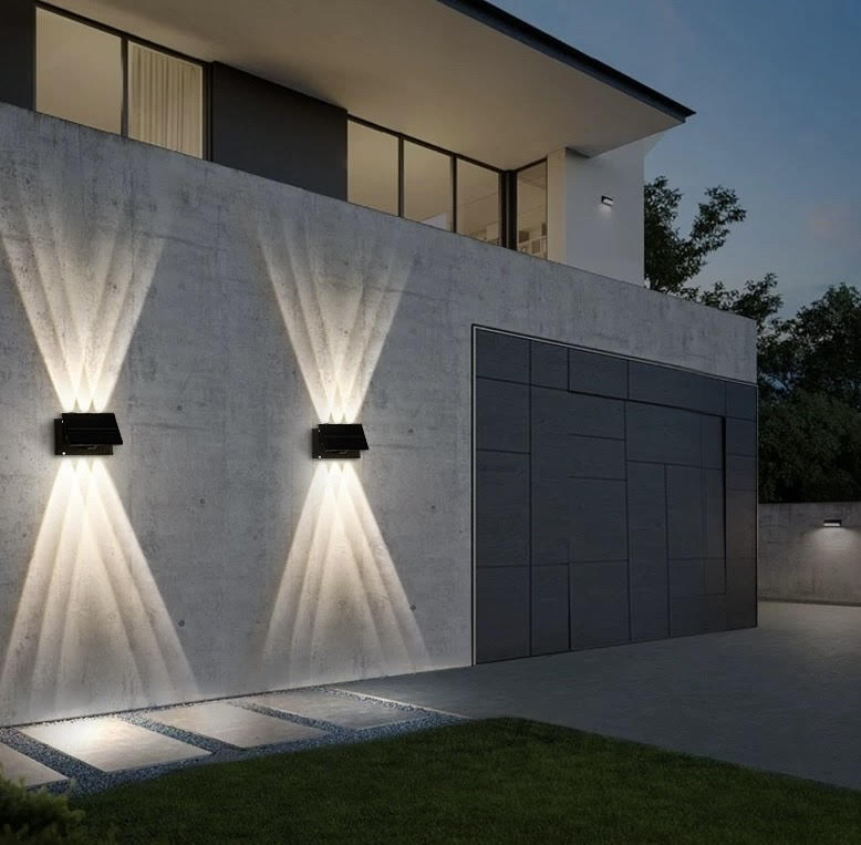 Solar Wall Light & Wall Washer (Set of 2)